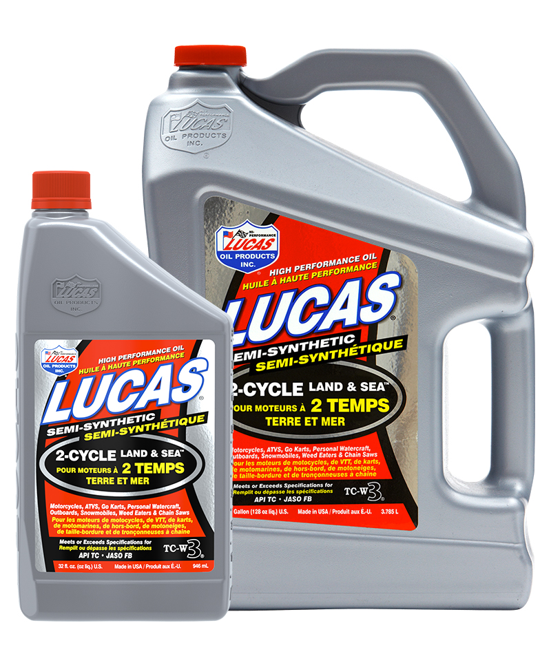 Lucas Oil, Semi-Synthetic, 2-Cycle Land & Sea, TC-W3 - 32 fl oz