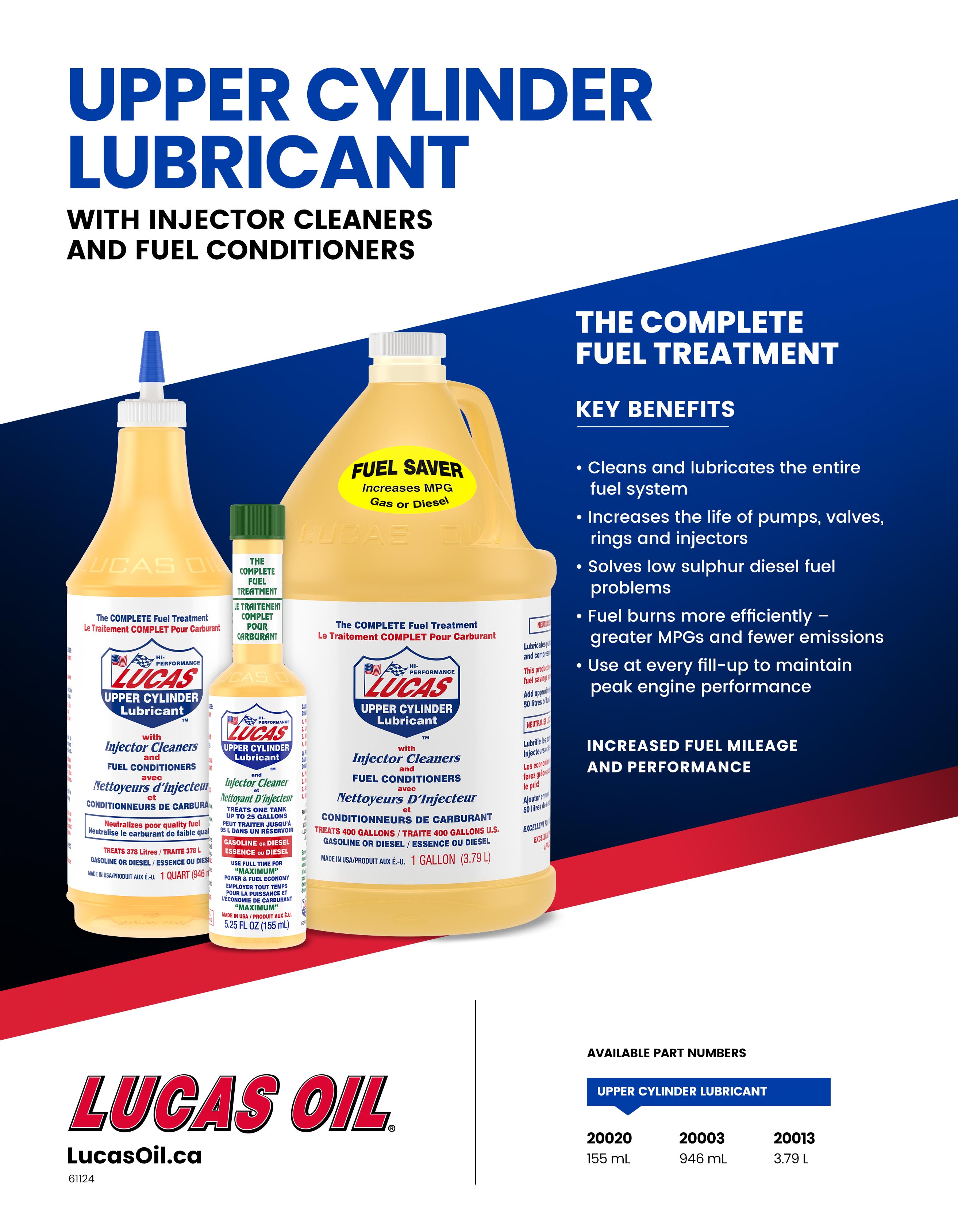 Lucas Fuel Treatment Cylinder & Injector Cleaner - 1 Gallon - 4