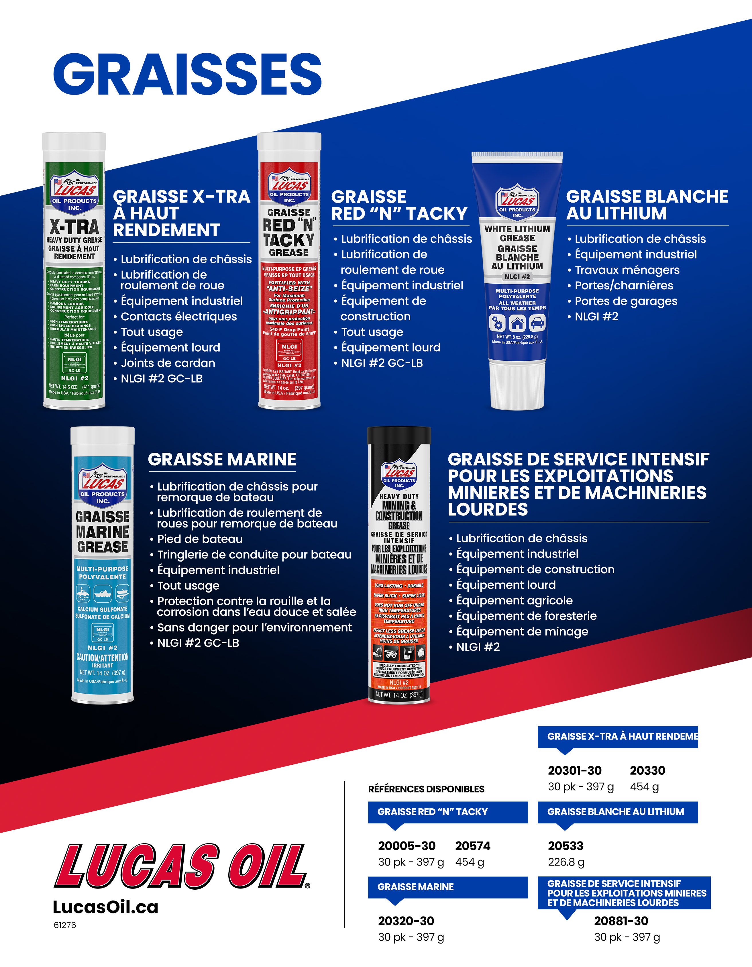 Graisse marine  Lucas Oil Products