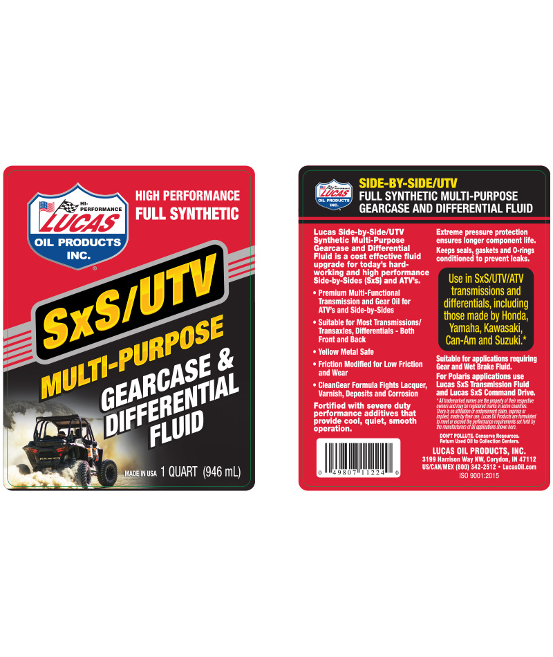 Synthetic SxS Multi-Purpose Gearcase and Differential Fluid