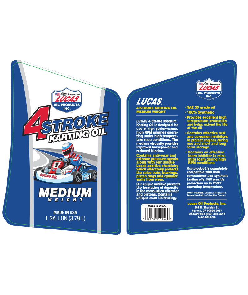 RLV HP Kart Oil, 4-T Synthetic Formulation - RLV