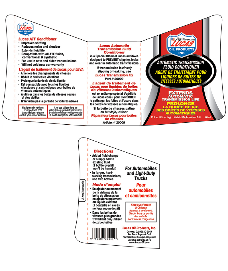 Lucas Oil Automatic Transmission Fluid Conditioner - 20 fl oz