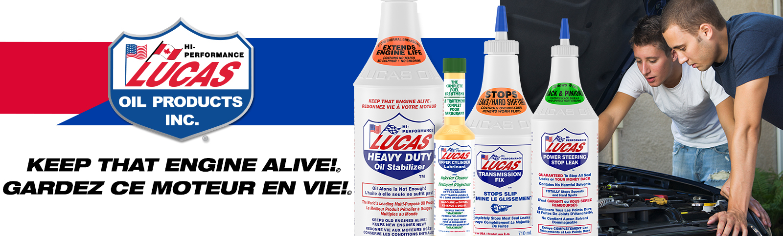 Lucas Oil 4 produits de base