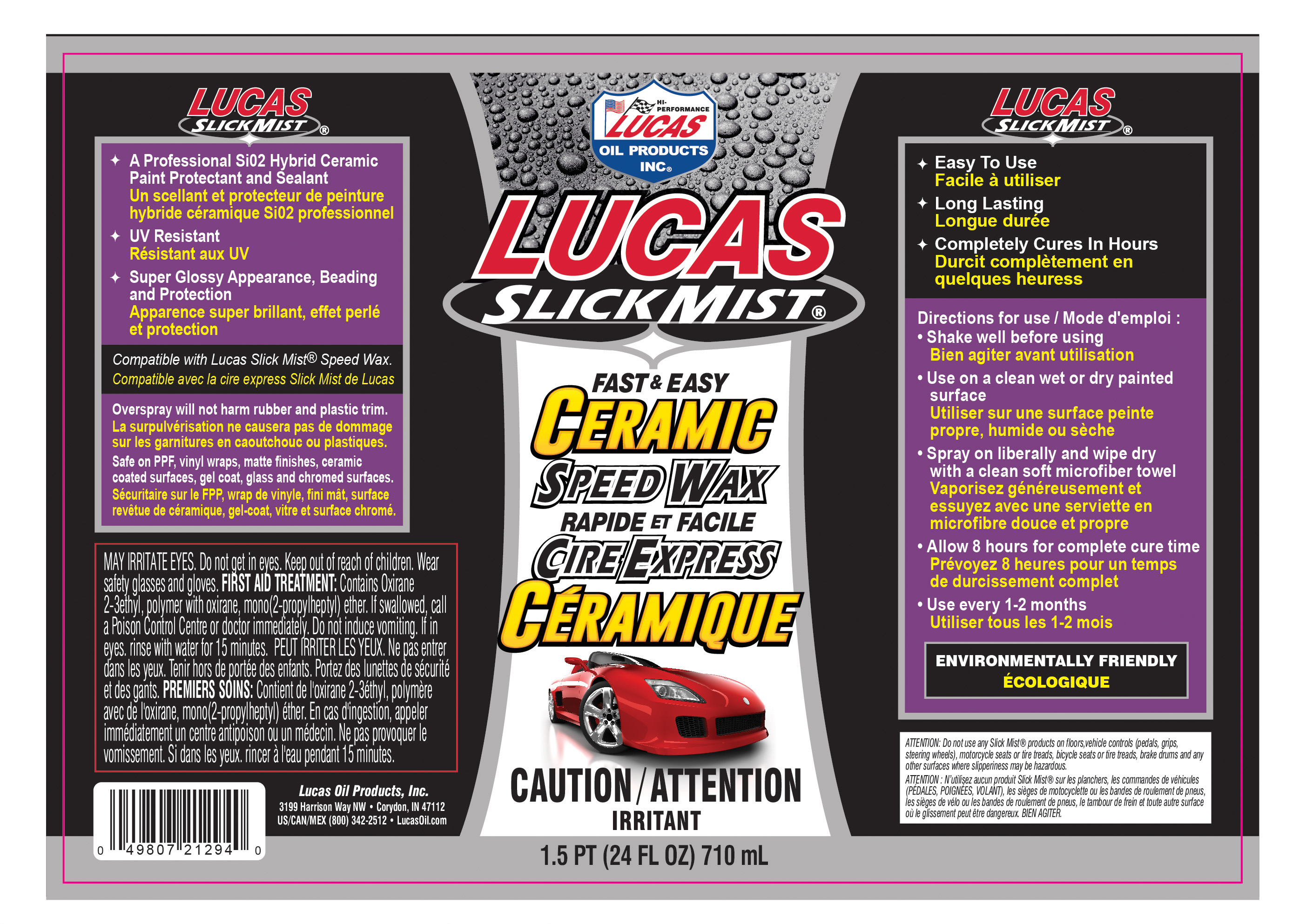 Slick Mist Ceramic Speed Wax